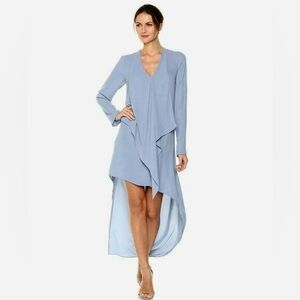 BCBG Max Azria Kyndal Hi-Low Dress Blue XS